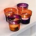 Jewel-Tone Glass Candleholders