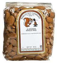 Bergin Nut Company Almonds Whole Raw, 16-Ounce Bags (Pack of 2)
