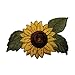 ID #6038 Sunny Sunflower Garden Plant Bloom Embroidered Iron On Applique Patch
