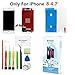 Premium Screen Replacement for iPhone 8 (4.7 inch) - 3D Touch LCD Complete Repair -LCD Touch Digitizer Display Glass with Waterproof Adhesive, Tempered Glass,Tools,Instruction (White)