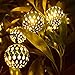 Ucharge Globe String Lights 20Led 25ft Led Christmas Lights for Home, Garden, Patio, Party Decorative - Warm Light