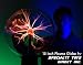 Museum Sized 22in Tall Plasma Globe - Red Plasma Effect - 15in Diameter Ball