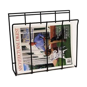 <b>Wall Mount Magazine Rack - Black by Spectrum</b>