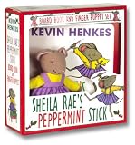 Sheila Rae's Peppermint Stick Board Book and Finger Puppet