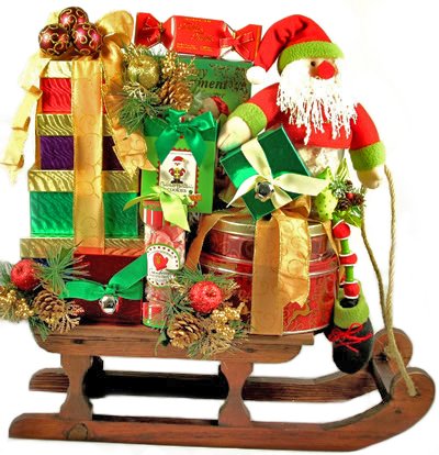 Dashing Through the Snow Christmas Gift Basket