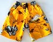 Mens Board Short / Swim Trunks. Elastic waist with board short front closure, slit pockets and side flap pockets. Fully lined. Gold / Beach Floral in sizes S-XXL.