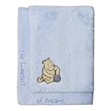 Crown Crafts Classic Pooh Cuddle Plush Blanket - Blue