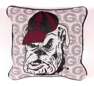 University of Georgia Bulldogs Logo Decorative Throw Pillow 12