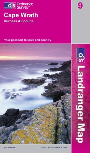 Cape Wrath, Durness and Scourie (Landranger Maps)