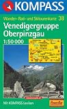 Kompass Karten, Venedigergruppe, Oberpinzgau: Wander-, Bike- und Skitourenkarte. Mit Panorama - 