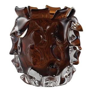 Lazy Susan Thorn Glass Votive, Amber