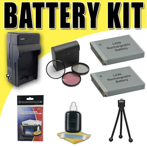 Two LP-E8 Lithium Ion Replacement Batteries w/Charger 