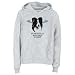 Hoodie Womens Heather Gray " My Border Collie waits for me in heaven " Dogs