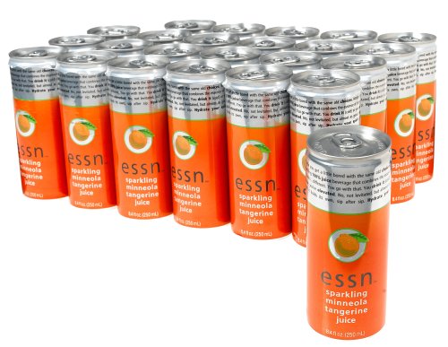 essn Sparkling Minneola Tangerine Juice, 8.4-Ounce Cans (Pack of 24) by essn