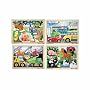 Melissa & Doug Deluxe Fresh Start Jigsaw Puzzle Bundle 12 Piece (Set of 4)