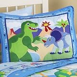 Dinosaurland Standard Pillow Sham by Olive Kids