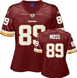 Santana Moss Reebok Maroon Replica Washington Redskins Women's Jersey - Large