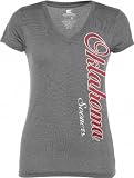 Oklahoma Sooners Women's Heathered Charcoal Cannon Tee
