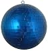 Huge Ocean Blue Mirrored Glass Disco Ball Christmas Ornament 12