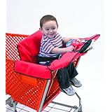 J.L. Childress Safe Seat Shopping Cart and High Chair Cover and Stroller Liner, Red
