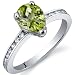 Uniquely Sophisticated 1.00 Carats Peridot Ring in Sterling Silver Size 5 to 9