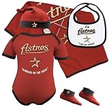 Majestic Houston Astros Newborn Rookie of the Year 5 Piece Gift Pack