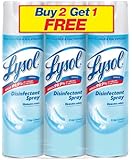 Lysol Disinfectant Spray, Crisp Linen, 19 Ounce, 3 Count