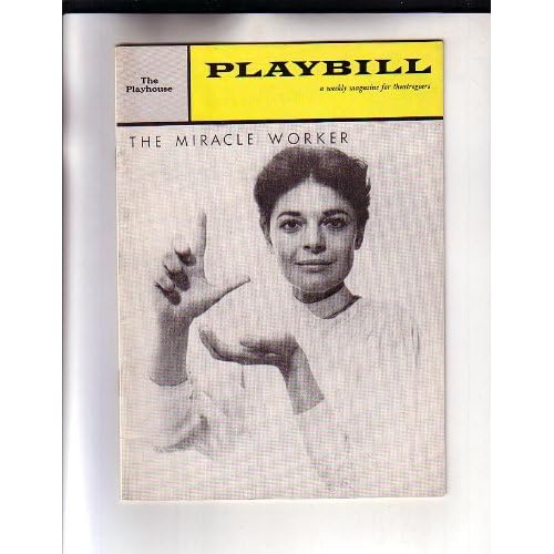 The Miracle Worker NYC Broadway Playbill 1959 Playhouse Theatre Anne