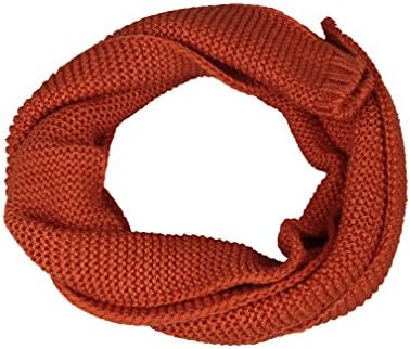 Orien Unisex Child's Knitted Scarves Solid Orange