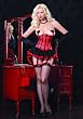 Satin Waist Cincher With Metal Silhouette Boning And Corset Laced Back