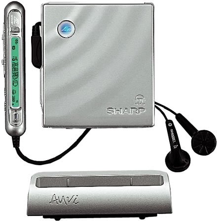 SHARP Auvi MD�v���[���[ �V���o�[�n MD-DS77-S
