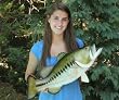 Giant Taxidermy 24" Fiberglass Large Mouth Bass Mount