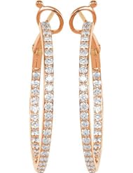 14K Rose Gold Diamond Earrings - 1.33 Ct. -- LIFETIME WARRANTY