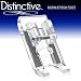 Distinctive Satin Stitch Sewing Machine Presser Foot - Fits All Low Shank Snap-On Singer*, Brother, Babylock, Viking (Husky Series), Euro-Pro, Janome, Kenmore, White, Juki, Bernina (Bernette Series), New Home, Simplicity, Necchi, Elna and More!