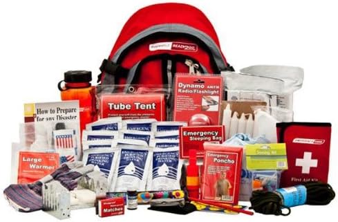 Survival Kit for Emergency Preparedness - Ready2Go Deluxe Emergency Kit - One Person, by PrepareWell LLC: Emergency essentials, food and water for one (1) person to survive for up to 6 days. Perfect earthquake, evacuation, emergency disaster preparedness 72 hour kits. PrepareWell Ready2Go Series.