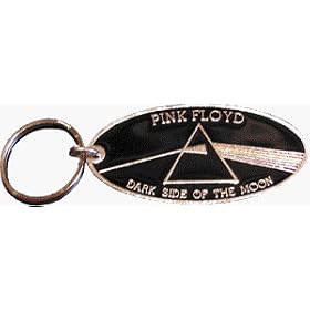 Pink Floyd - Dark Side of the Moon Oval Logo - Metal Keychain / Keyring / Key Ring / Key Chain
