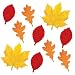 Search : Autumn Leaves Mini Glitter Cutouts