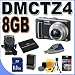 Panasonic Lumix DMC-TZ4K 8.1MP Digital Camera (Black) BigVALUEInc 8GB Accessory Saver Battery/Charger Bundle