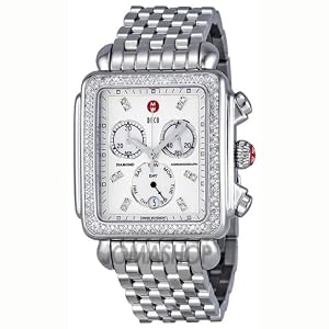 Michele Deco XL Mother of Pearl Stainless Steel Mens Watch MWW06Z000001 by Michele