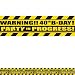 Party Scene Warning Tape 40th Birthday