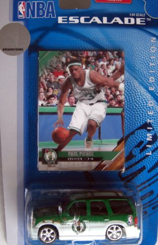 Nba Boston Celtics Limited Edition 1:64 Scale Escalade Car and Upper Deck Paul Pierce Card