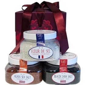 Gourmet Finishing Salt Gift Box - Burgundy