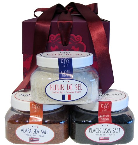 Gourmet Finishing Salt Gift Box - Burgundy by Das Salt
