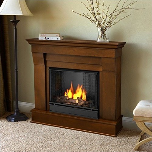 Real Flame Chateau Ventless Gel Fireplace in Espresso Finish