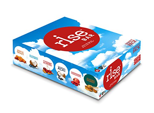 Rise Bar Gluten-Free, High-Protein Bars, Variety Pack, 12-Count