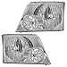Brock Aftermarket Replacement Driver Left Passenger Right Halogen Headlight Assembly Set Compatible With 2002-2005 Ford Explorer