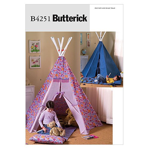 Butterick Patterns B4251 Teepee and Mat, One Size Only