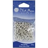 Blue Moon Value Pack Metal Findings, Split Rings Silver 220/Pkg 6mm