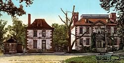 Mt. Pleasant - Benedict Arnold's Philadelphia Mansion, 1900 - Exceptional 16" x 20" print of vintage color photochrome from the Library of Congress Collection