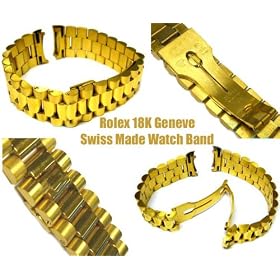 20MM Men's Presidential Jubilee 18K Gold Plated Band for Rolex